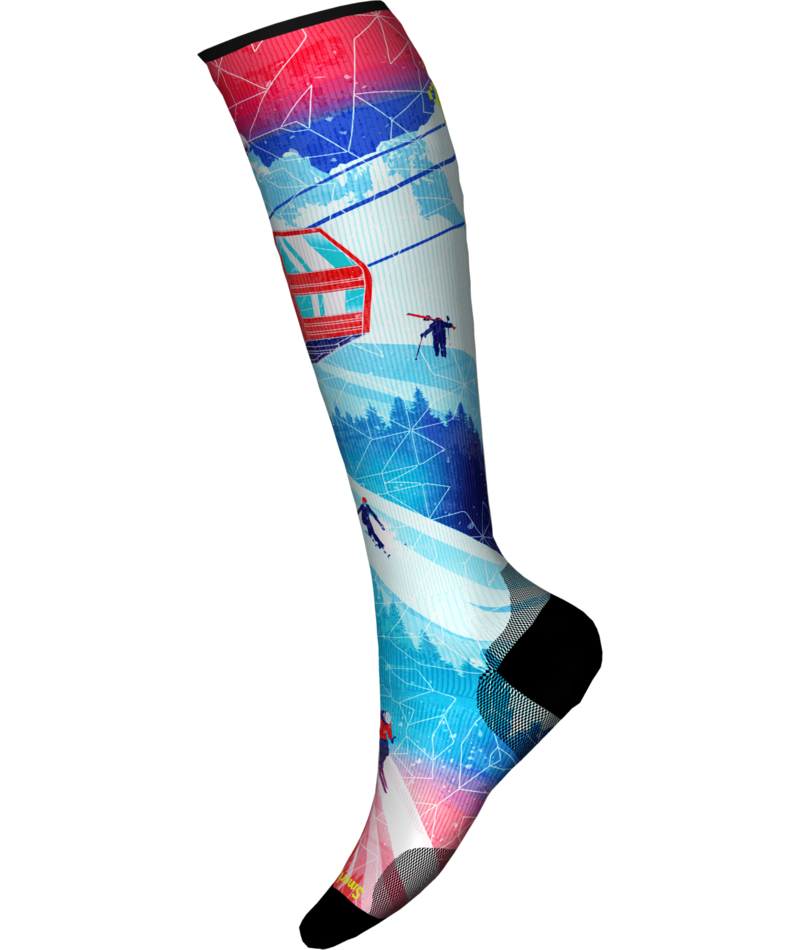 Smartwool Ski Zero Cushion Ski Day Print OTC Socks